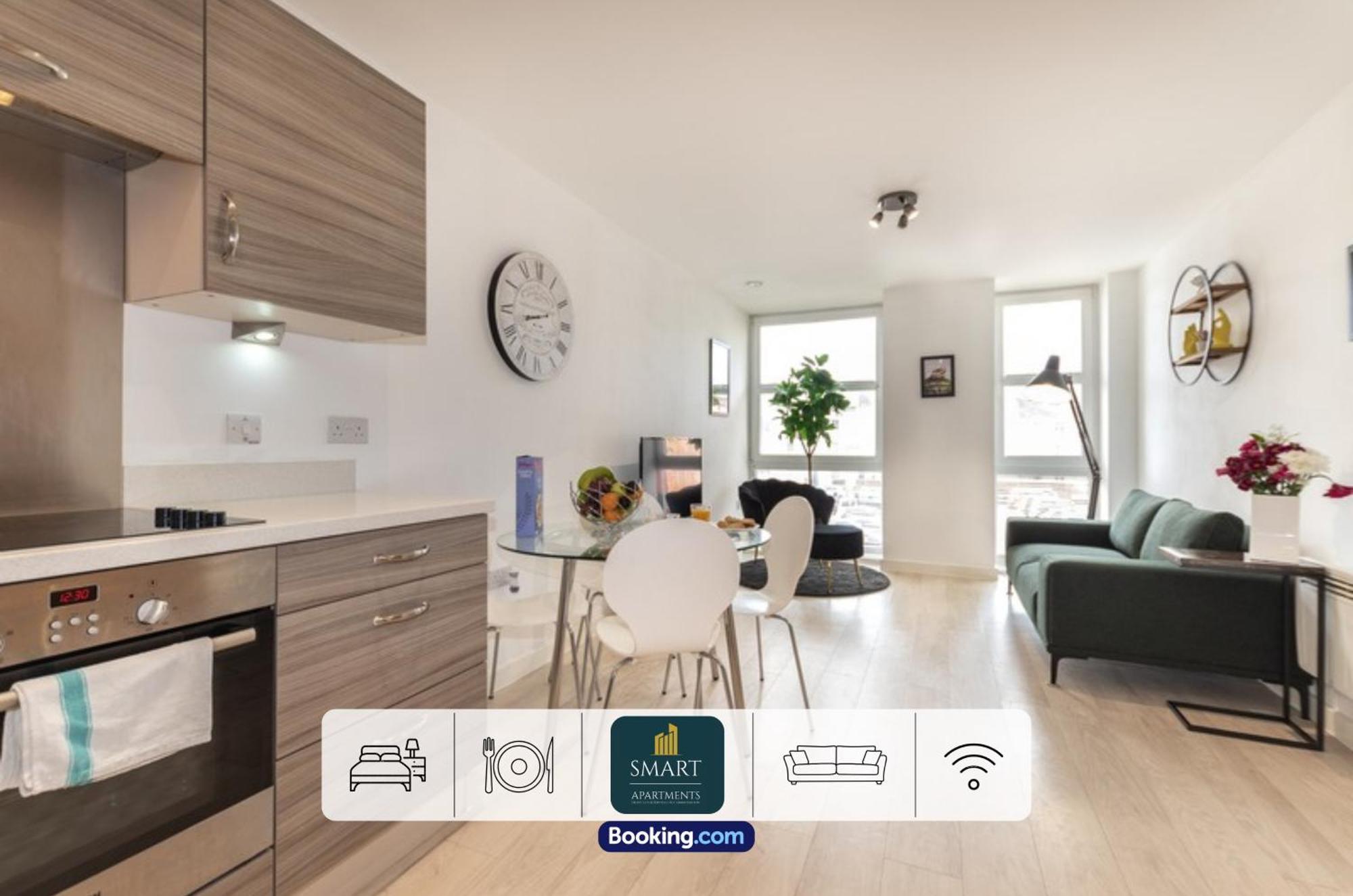 Spacious City Center Apartment By Smart Apartments Short Lets & Serviced Accommodation Apartment Southampton With Free Wifi Екстер'єр фото